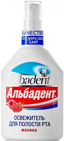 Освежитель для полости рта Малина, спрей, 35 мл / Альбадент