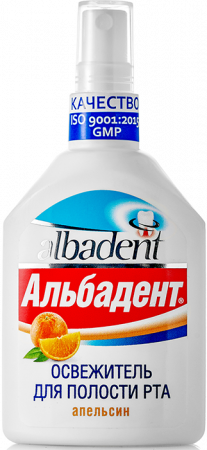 Освежитель для полости рта Апельсин, спрей, 35 мл / Альбадент